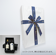 Gift Wrapping 2bottles [box＋wrapping paper colour:silver ＋WTS ribbon）